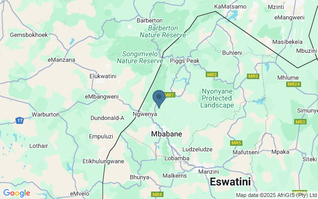 Kaart met locatie Hawane Nature Reserve